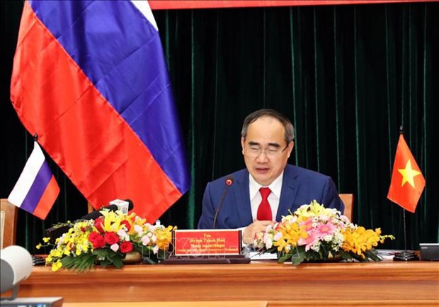 Vietnam y Rusia efectúan teleconferencia en marca 130 años del natalicio del Presidente Ho Chi Minh ảnh 1 Vietnam y Rusia efectúan teleconferencia en marca 130 años del natalicio del Presidente Ho Chi Minh ảnh 1
