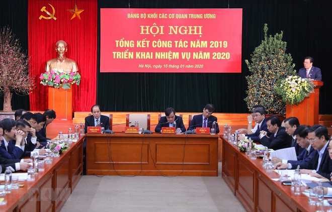 Comité partidista en bloque de órganos centrales de Vietnam traza orientaciones para 2020 ảnh 1 Comité partidista en bloque de órganos centrales de Vietnam traza orientaciones para 2020 ảnh 1