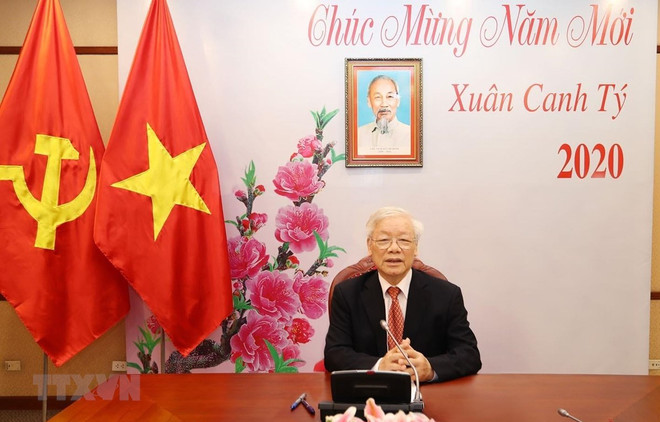 Máximos dirigentes de Vietnam y de China sostienen llamada telefónica ảnh 1 Máximos dirigentes de Vietnam y de China sostienen llamada telefónica ảnh 1