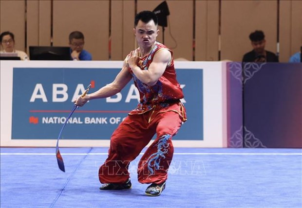 SEA Games 32: Equipo de wushu de Vietnam gana otra medalla dorada ảnh 1 SEA Games 32: Equipo de wushu de Vietnam gana otra medalla dorada ảnh 1