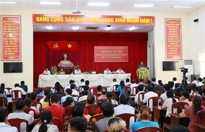 Premier vietnamita se reúne con votantes de Can Tho ảnh 2 Premier vietnamita se reúne con votantes de Can Tho ảnh 2