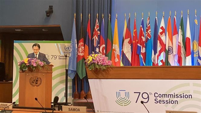 Vicecanciller vietnamita asiste a la 79ª reunión anual de la CESPAP en Tailandia ảnh 1 Vicecanciller vietnamita asiste a la 79ª reunión anual de la CESPAP en Tailandia ảnh 1