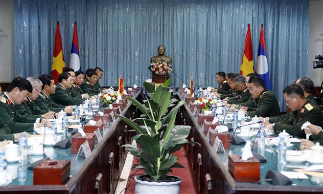 Cooperación en defensa, pilar de los nexos Vietnam-Laos ảnh 2 Cooperación en defensa, pilar de los nexos Vietnam-Laos ảnh 2