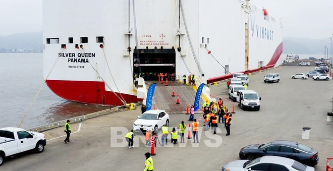 Primer lote de vehículos eléctricos Vinfast llega a Estados Unidos ảnh 1 Primer lote de vehículos eléctricos Vinfast llega a Estados Unidos ảnh 1