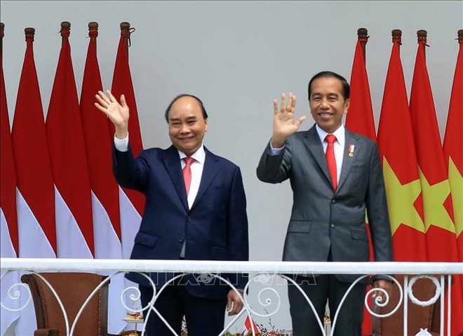 Visita a Indonesia del Presidente vietnamita logra resultados completos y sustantivos ảnh 1 Visita a Indonesia del Presidente vietnamita logra resultados completos y sustantivos ảnh 1