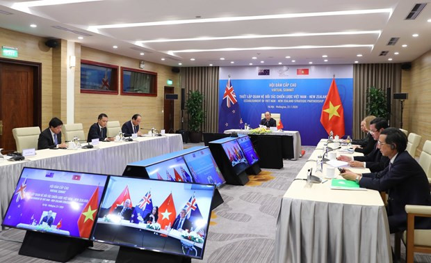 Vietnam y Nueva Zelanda emiten Declaración Conjunta sobre establecimiento de asociación estratégica ảnh 1 Vietnam y Nueva Zelanda emiten Declaración Conjunta sobre establecimiento de asociación estratégica ảnh 1