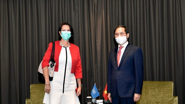 Canciller de Vietnam recibe a enviado especial de la ONU sobre Myanmar ảnh 1 Canciller de Vietnam recibe a enviado especial de la ONU sobre Myanmar ảnh 1