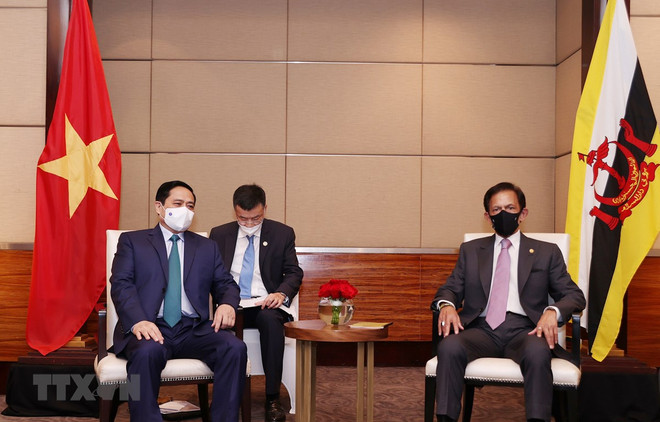 Primer ministro de Vietnam se reúne con sultán de Brunéi ảnh 1 Primer ministro de Vietnam se reúne con sultán de Brunéi ảnh 1
