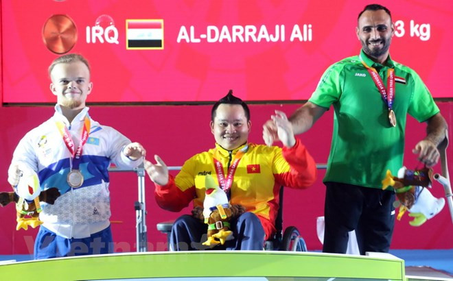 Vietnam obtiene segunda medalla dorada en Juegos Paralímpicos de Asia ảnh 1