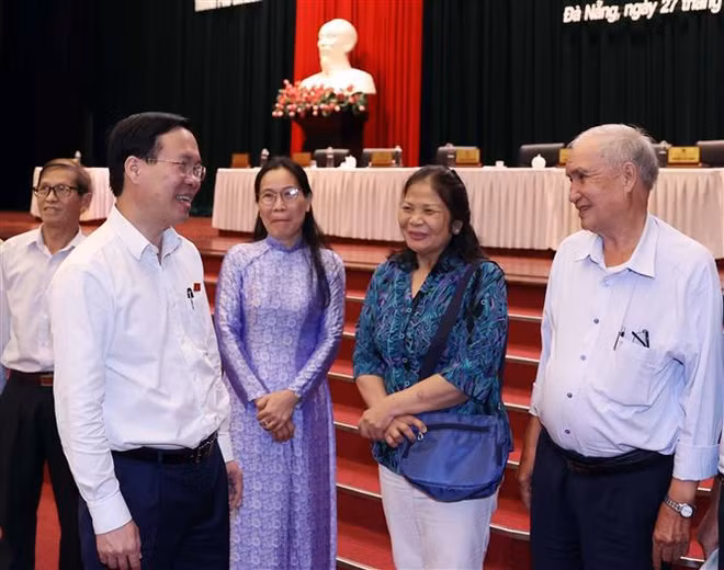 Presidente de Vietnam se reúne con votantes de ciudad de Da Nang ảnh 1