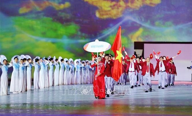 Nadador vietnamita Huy Hoang llevará bandera nacional en SEA Games 32 ảnh 1 Nadador vietnamita Huy Hoang llevará bandera nacional en SEA Games 32 ảnh 1