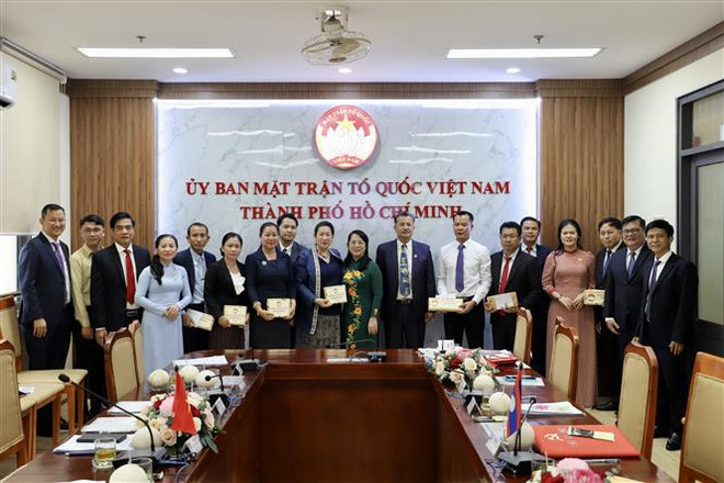Organizaciones masivas de localidades de Vietnam y Laos fomentan cooperación integral ảnh 1