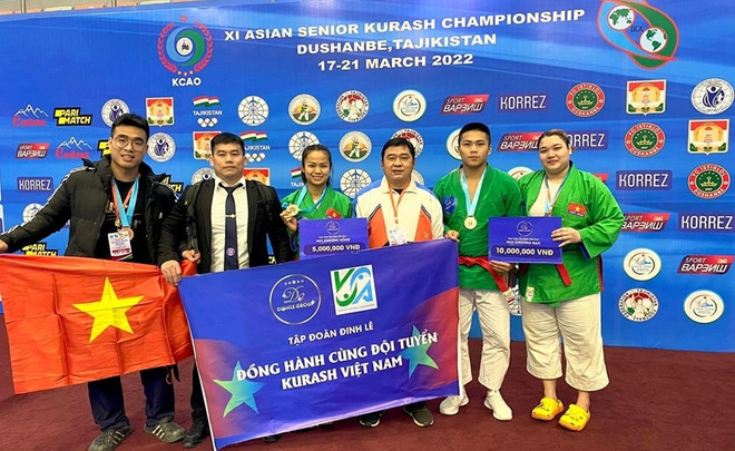 Vietnam triunfa en campeonato asiático de Kurash ảnh 1 Vietnam triunfa en campeonato asiático de Kurash ảnh 1