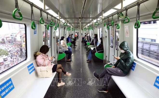 Aumenta número de pasajeros de línea ferroviaria Cat Linh-Ha Dong ảnh 1