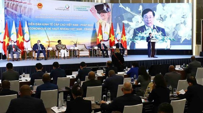 Inauguran Foro económico de alto nivel Vietnam- Francofonía ảnh 1 Inauguran Foro económico de alto nivel Vietnam- Francofonía ảnh 1