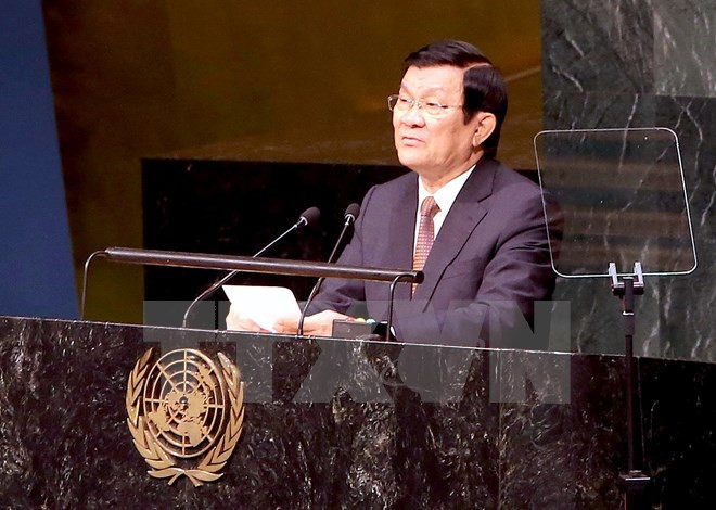 Ocupada agenda de presidente vietnamita al margen de Cumbre ONU ảnh 1 Ocupada agenda de presidente vietnamita al margen de Cumbre ONU ảnh 1