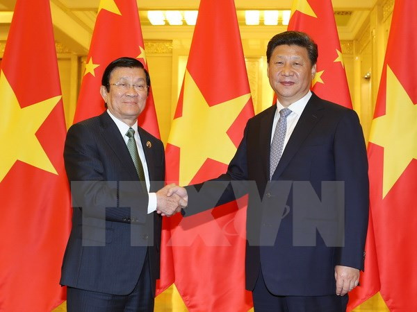 En Beijing se reúnen Truong Tan Sang y Xi Jinping ảnh 1 En Beijing se reúnen Truong Tan Sang y Xi Jinping ảnh 1