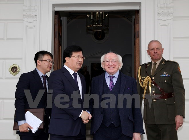 Concluye vicepremier vietnamita visita oficial a Irlanda ảnh 1 Concluye vicepremier vietnamita visita oficial a Irlanda ảnh 1