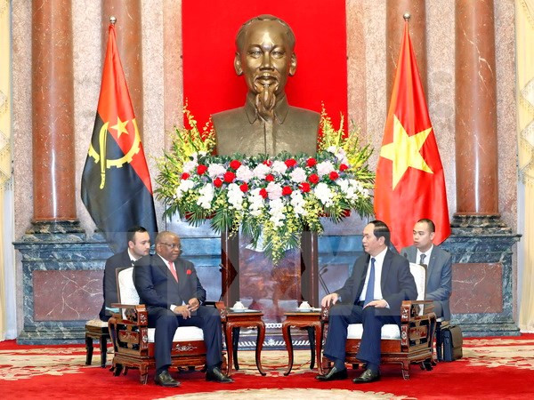 Presidente de Vietnam destaca potencialidad de cooperación con Angola ảnh 1 Presidente de Vietnam destaca potencialidad de cooperación con Angola ảnh 1