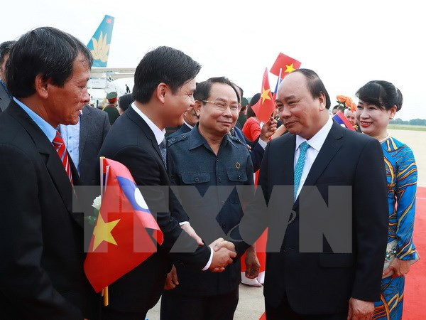 Premier de Vietnam efectúa visita oficial a Laos ảnh 1 Premier de Vietnam efectúa visita oficial a Laos ảnh 1