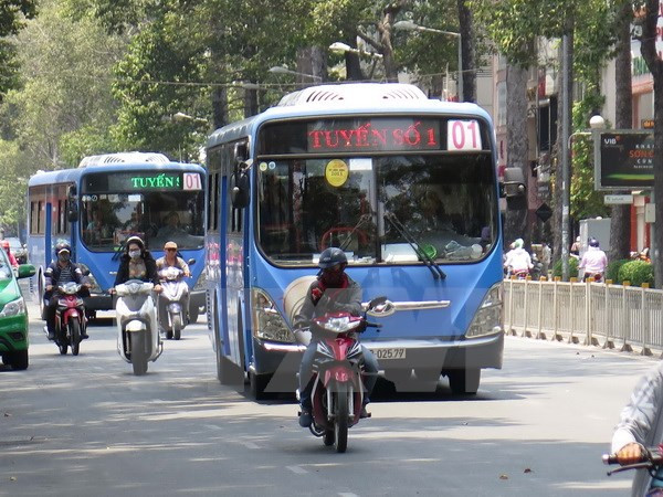 Ciudad Ho Chi Minh amplía operación de buses que utilizan gas natural comprimido ảnh 1 Ciudad Ho Chi Minh amplía operación de buses que utilizan gas natural comprimido ảnh 1