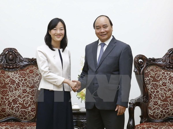 Premier vietnamita recibe a la directora general del grupo taiwanés ảnh 1 Premier vietnamita recibe a la directora general del grupo taiwanés ảnh 1
