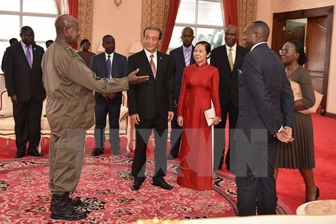 Embajador vietnamita en Uganda presenta cartas credenciales ảnh 1 Embajador vietnamita en Uganda presenta cartas credenciales ảnh 1