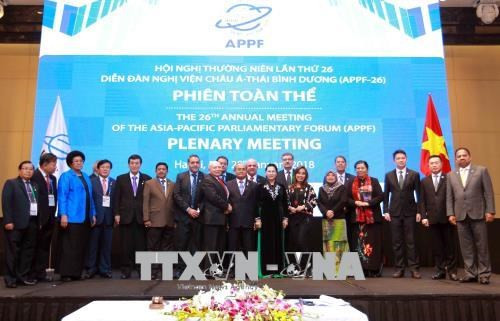 Emiten Declaración de Hanoi sobre asociación parlamentaria en Asia-Pacífico ảnh 1 Emiten Declaración de Hanoi sobre asociación parlamentaria en Asia-Pacífico ảnh 1