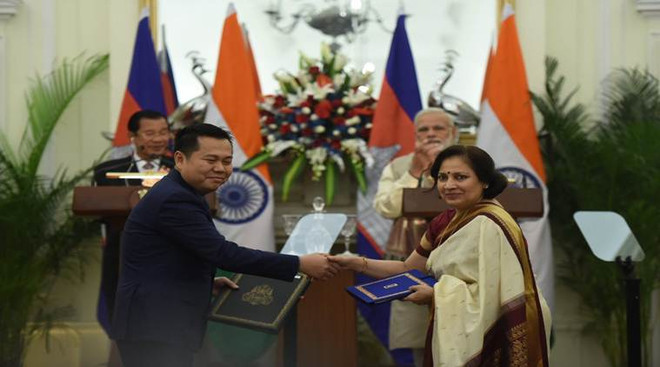 India y Camboya firman cuatro acuerdos de cooperación ảnh 1 India y Camboya firman cuatro acuerdos de cooperación ảnh 1