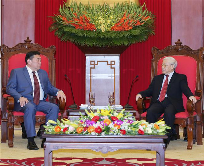 Máximo dirigente partidista de Vietnam aboga por estrechar lazos con Mongolia ảnh 1 Máximo dirigente partidista de Vietnam aboga por estrechar lazos con Mongolia ảnh 1