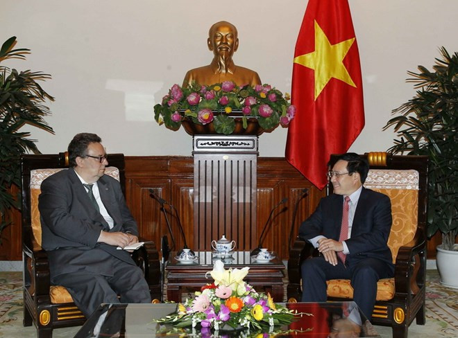 Vicepremier vietnamita recibe a nuevo embajador de Finlandia ảnh 1 Vicepremier vietnamita recibe a nuevo embajador de Finlandia ảnh 1