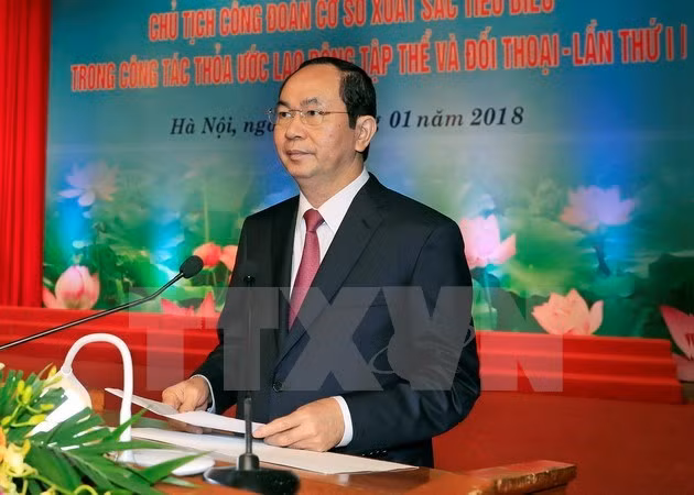 Presidente de Vietnam pide mayor atención a trabajadores ảnh 1