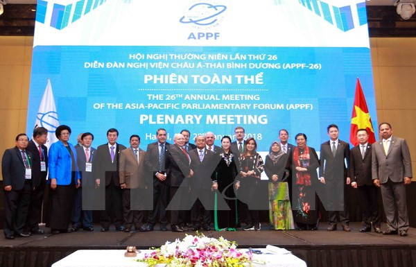 Emiten comunicado conjunto de XXVI Reunión del Foro Parlamentario Asia-Pacífico ảnh 1 Emiten comunicado conjunto de XXVI Reunión del Foro Parlamentario Asia-Pacífico ảnh 1