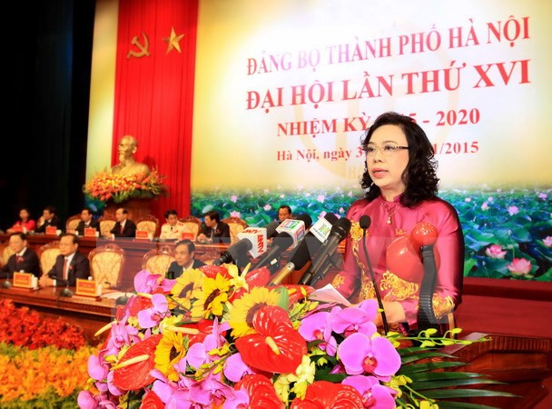 Clausuran XVI Asamblea partidista de Hanoi ảnh 1