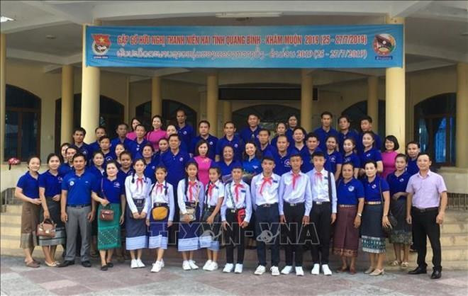 Jóvenes de Vietnam y Laos estrechan lazos ảnh 1 Jóvenes de Vietnam y Laos estrechan lazos ảnh 1