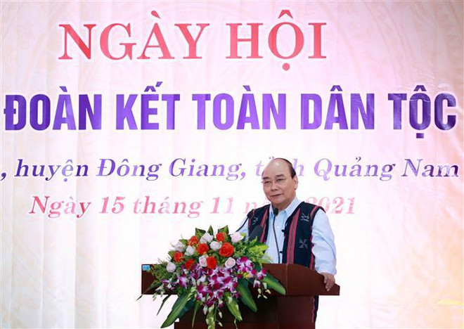 Presidente vietnamita resalta aportes de provincia de Quang Nam al fomento de gran unidad nacional ảnh 2 Presidente vietnamita resalta aportes de provincia de Quang Nam al fomento de gran unidad nacional ảnh 2