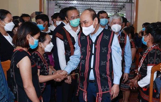 Presidente vietnamita resalta aportes de provincia de Quang Nam al fomento de gran unidad nacional ảnh 1 Presidente vietnamita resalta aportes de provincia de Quang Nam al fomento de gran unidad nacional ảnh 1