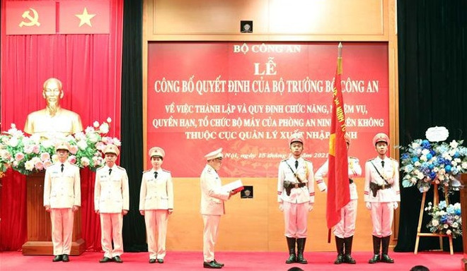 Establecen fuerza de seguridad aérea del Departamento de Gestión de Inmigración de Vietnam ảnh 2 Establecen fuerza de seguridad aérea del Departamento de Gestión de Inmigración de Vietnam ảnh 2
