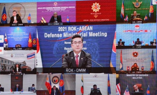 Vietnam participa en Reunión Informal de Ministros de Defensa ASEAN-Corea del Sur ảnh 2 Vietnam participa en Reunión Informal de Ministros de Defensa ASEAN-Corea del Sur ảnh 2