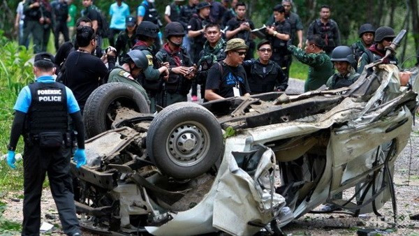 Tres policías muertos por explosión en sur de Tailandia ảnh 1 Tres policías muertos por explosión en sur de Tailandia ảnh 1