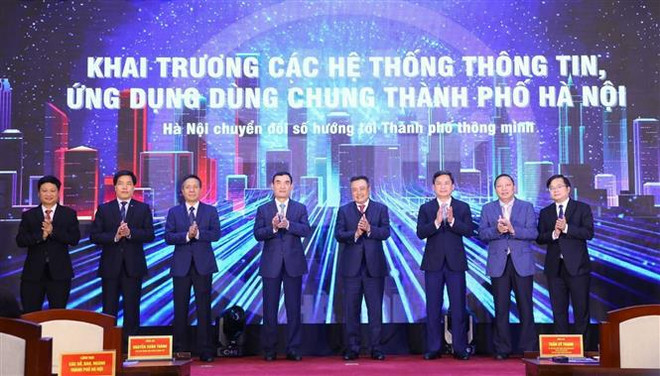 Hanoi lanza sistemas de información y aplicaciones de uso común ảnh 1 Hanoi lanza sistemas de información y aplicaciones de uso común ảnh 1