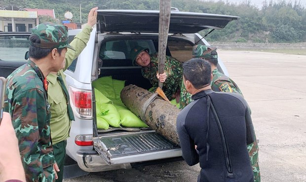 Desactivan bomba remanente de guerra en provincia vietnamita ảnh 1 Desactivan bomba remanente de guerra en provincia vietnamita ảnh 1