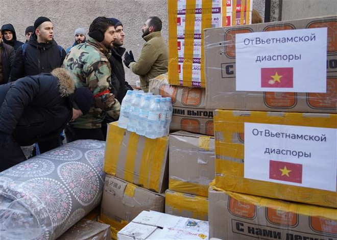 Comunidad vietnamita en Rusia ayuda a víctimas de terremoto en Siria ảnh 1 Comunidad vietnamita en Rusia ayuda a víctimas de terremoto en Siria ảnh 1