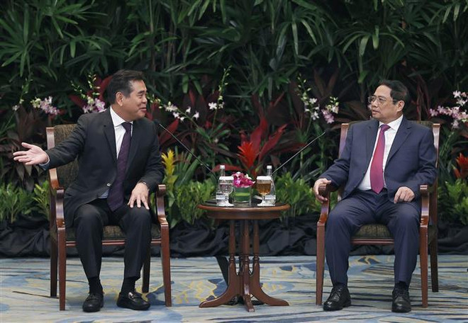 Premier de Vietnam recibe a empresas líderes de Singapur ảnh 2 Premier de Vietnam recibe a empresas líderes de Singapur ảnh 2
