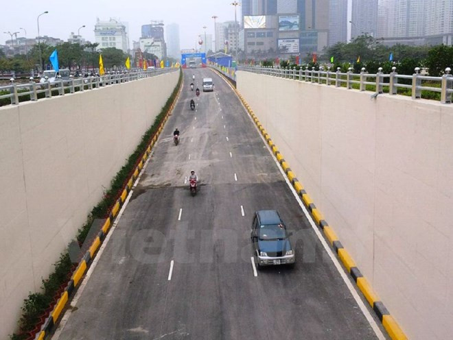 Abren al tráfico túneles más modernos de Hanoi ảnh 2 Abren al tráfico túneles más modernos de Hanoi ảnh 2