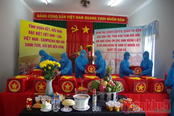 Repatrian restos de 21 combatientes voluntarios vietnamitas en Laos y Camboya ảnh 1 Repatrian restos de 21 combatientes voluntarios vietnamitas en Laos y Camboya ảnh 1