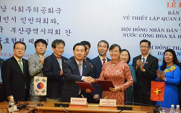 Ciudad Ho Chi Minh y Busan (Sudcorea) fomentan amistad y cooperación ảnh 1 Ciudad Ho Chi Minh y Busan (Sudcorea) fomentan amistad y cooperación ảnh 1