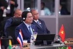 El primer ministro de Vietnam, Pham Minh Chinh, interviene en la cita (Foto: VNA)