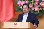 El primer ministro de Vietnam, Pham Minh Chinh, preside la cita (Foto: VNA)