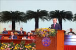 El secretario general del Partido Comunista de Vietnam, To Lam, interviene en la cita (Foto: VNA)
